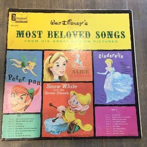 Vintage 1964 most beloved songs of Walt Disney vinyl record